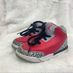 Air Jordan 3 Retro SE (Fire Red) (Toddler) 7C